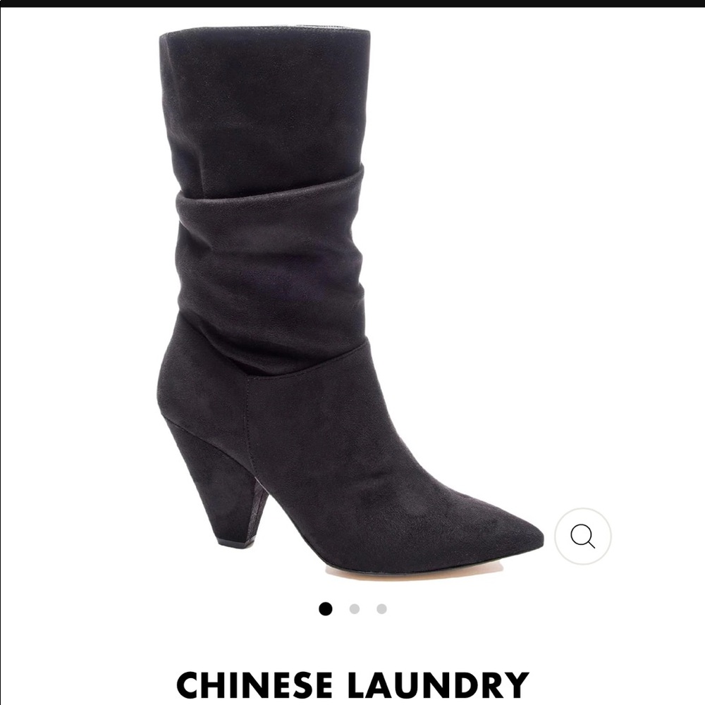 Chinese Laundry Rosa faux suede slouch boot 7.5